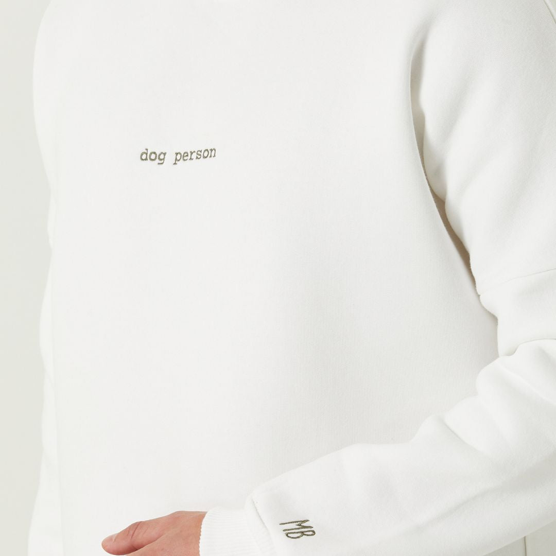 Mons Bons Men's Crew Neck Sweatshirt | White