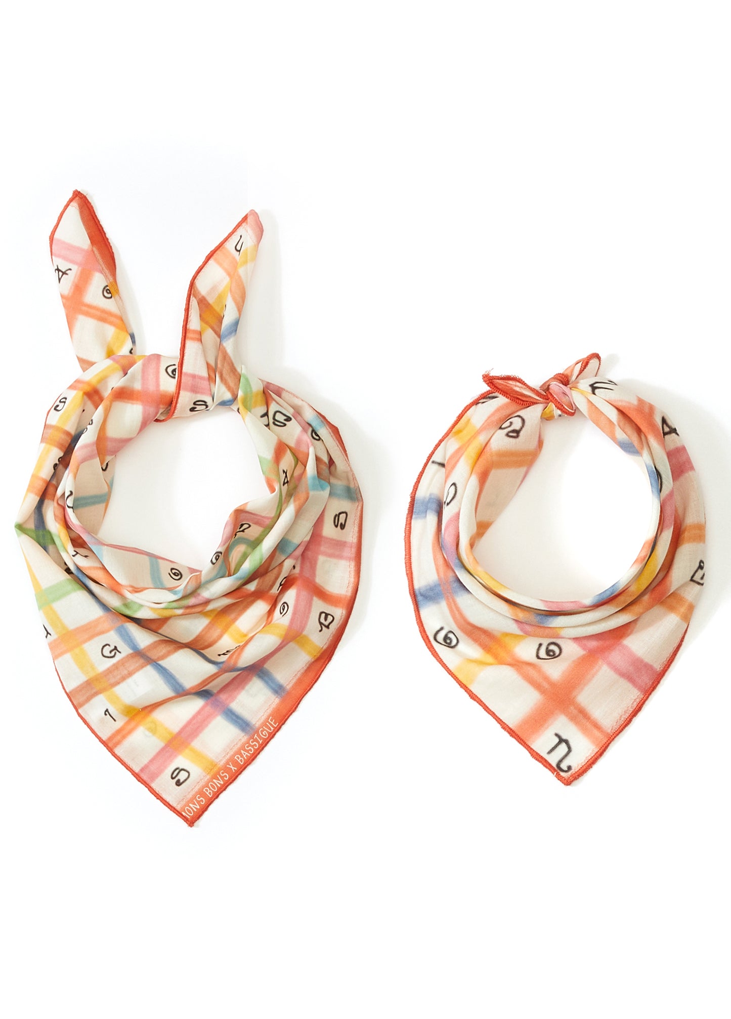 Square Print Bandana Set