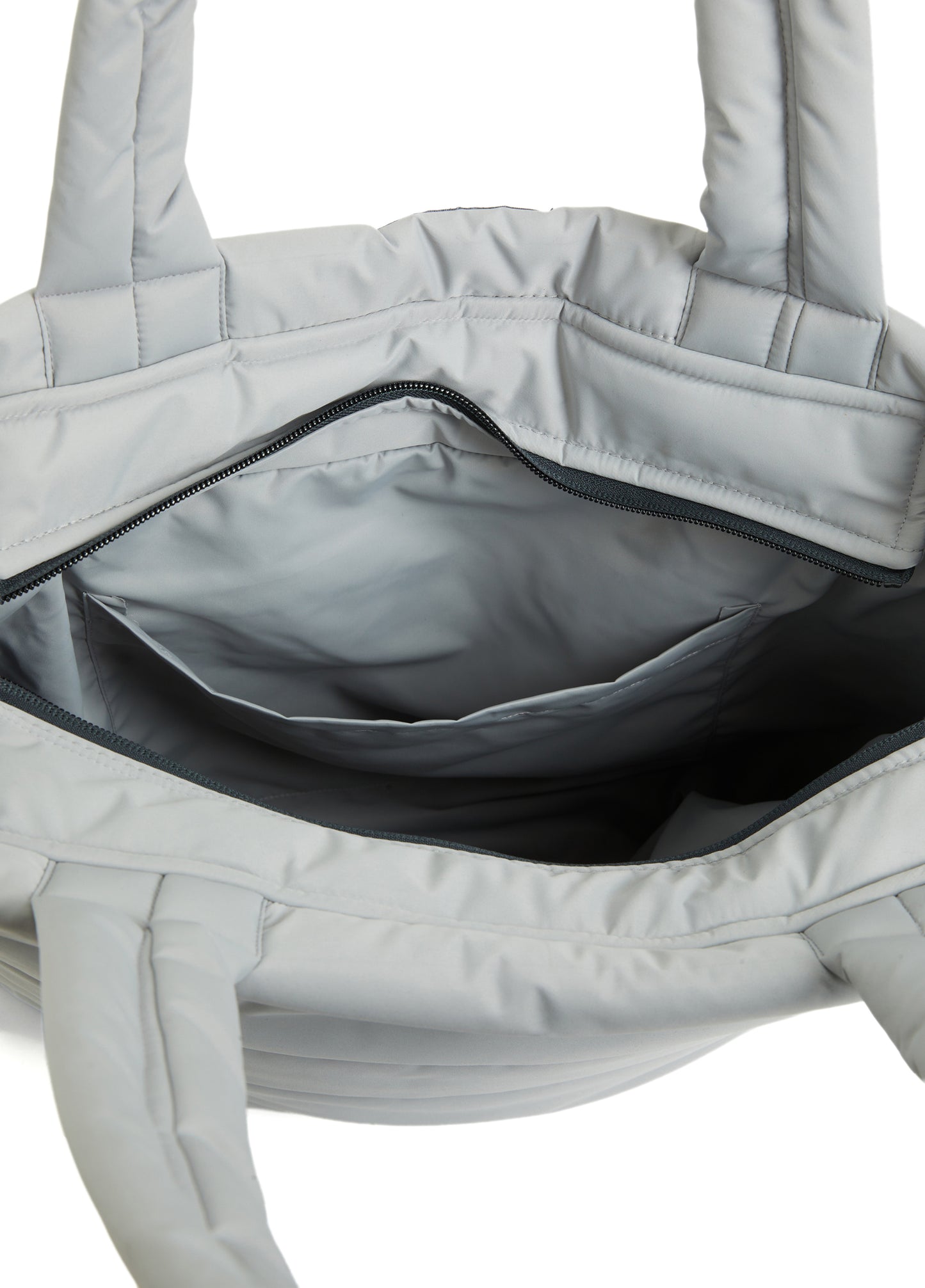 Puffer Tote Bag Gri