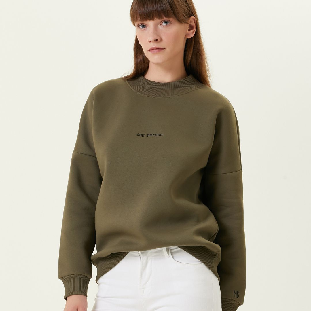 Dog Person Nakışlı Sweatshirt