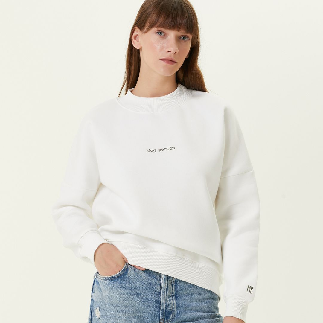 Dog Person Nakışlı Sweatshirt
