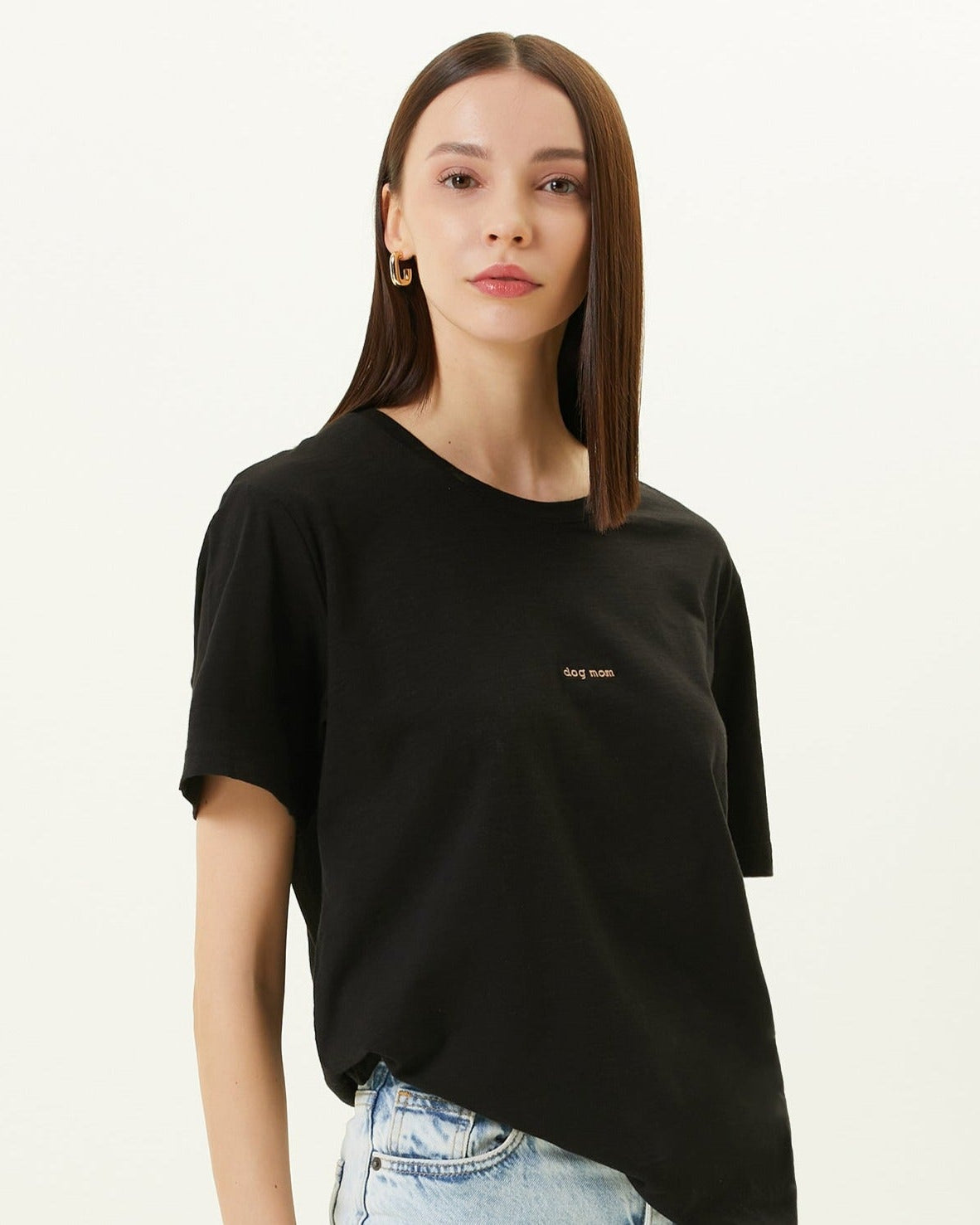 Oversize T-shirt "dog mom"