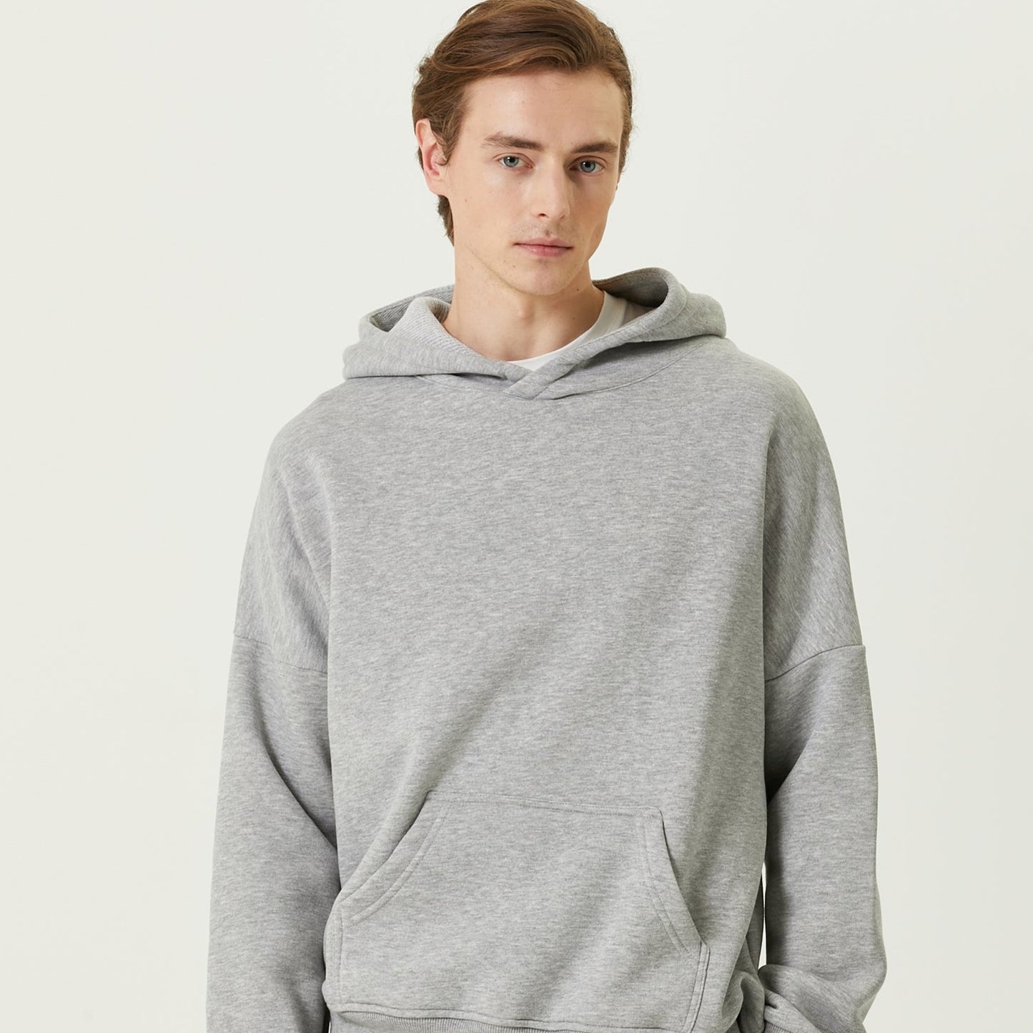 Oversize Hoodie Gri