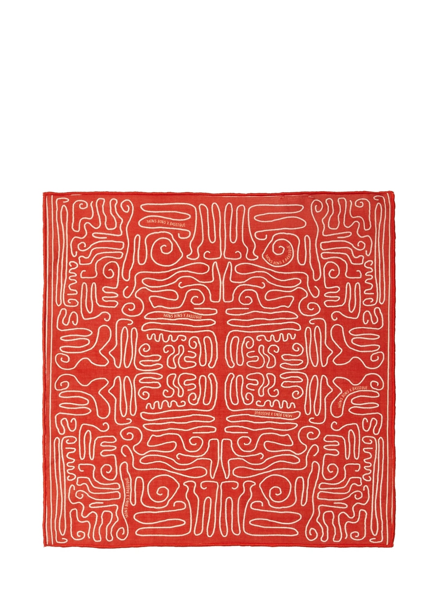 Mons Bons x Bassigue Abstract Print Scarf