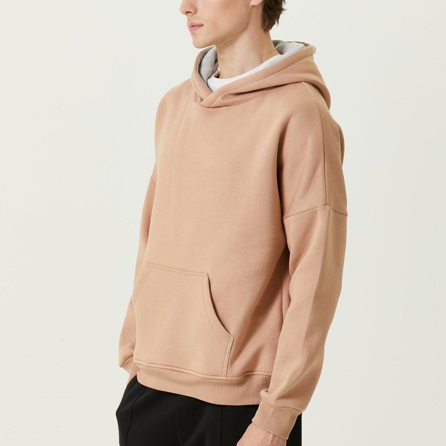 Oversize Hoodie Pudra