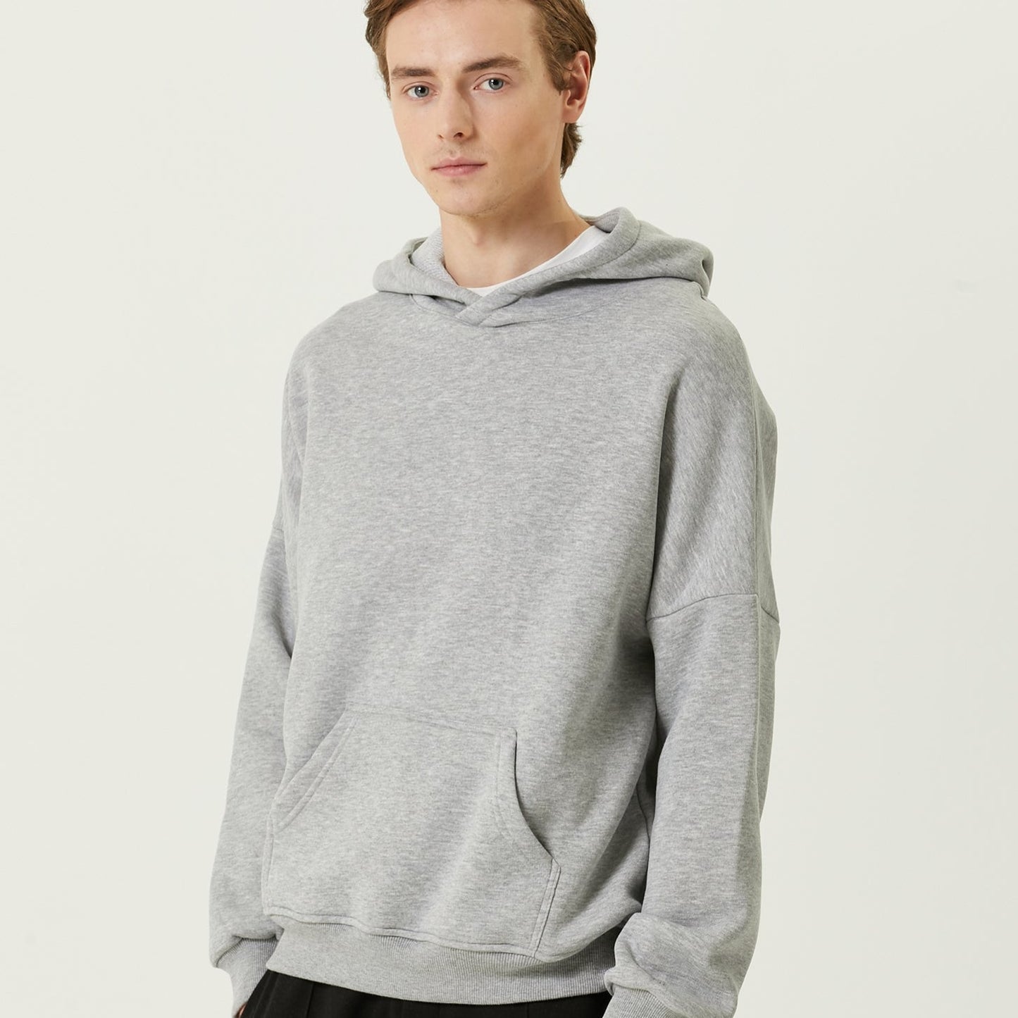 Oversize Hoodie Gri