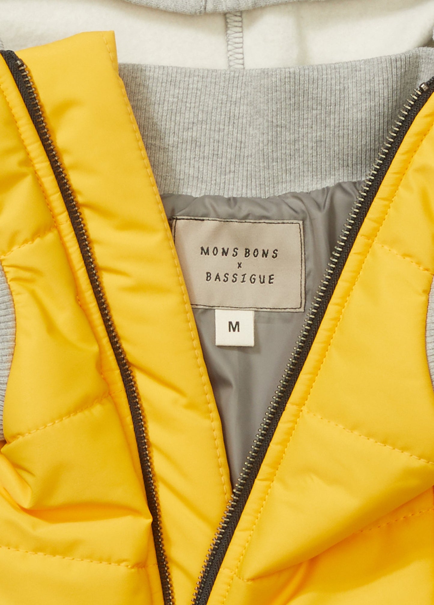 Mons Bons x Bassigue Yellow Puffer Jacket