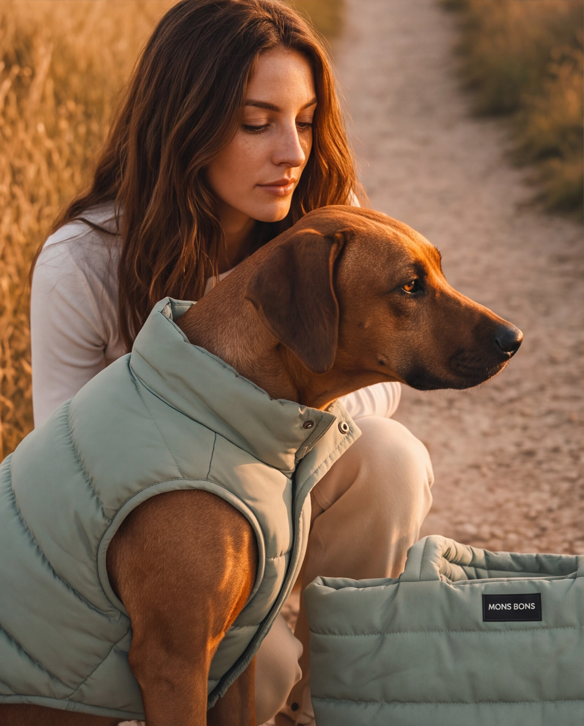 Mons Bons Pet Puffer Yelek |  Sage