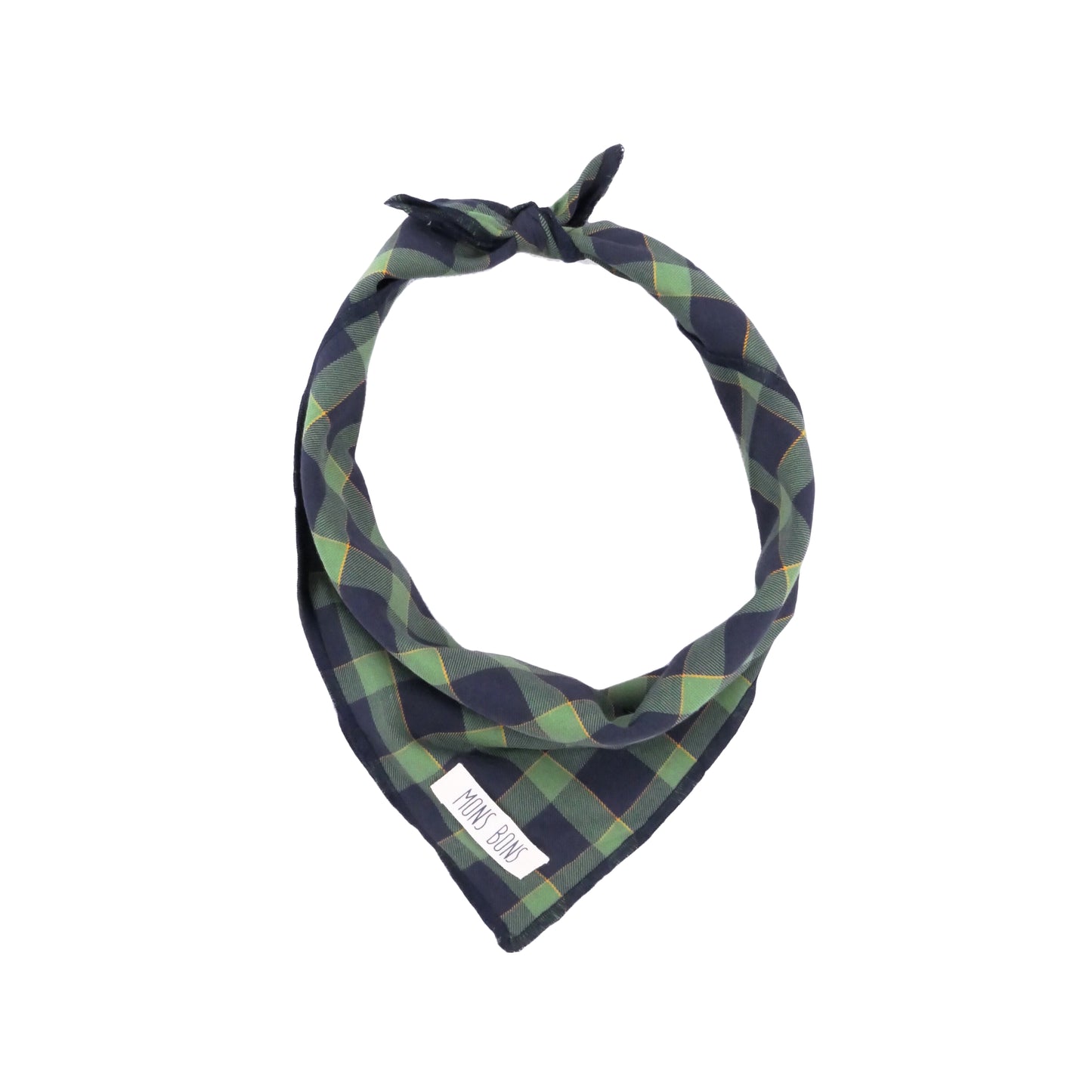 Green Checkered Pet Bandana